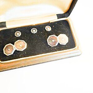Art Deco cufflinks and Studs